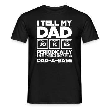 Papa plaisante Chimie périodique Fête des pères - T-shirt homme - noir - Devant - AI Model Male 178 light (178cm)