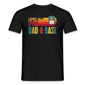 Fête des pères Papa Blague Papa - T-shirt homme - noir - Devant - AI Model Male 178 light (178cm)