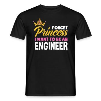 Ingenieur Mädchen Prinzessin Geschenk - Männer T-Shirt - Schwarz - Vorne - AI Model Male 178 light (178cm)