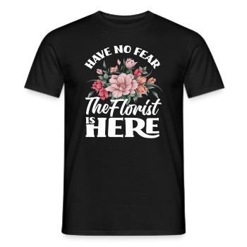 Florist Don't be afraid Florist - Men's T-Shirt - black - Front - AI Model Male 178 light (178cm)
