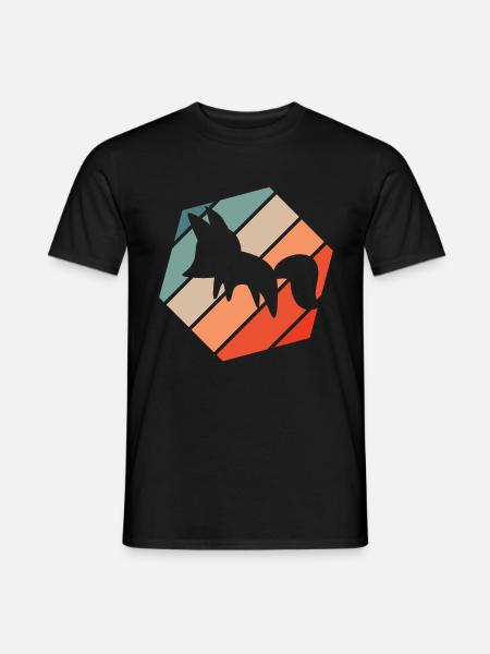 Fuchs Rétro - T-shirt homme - noir