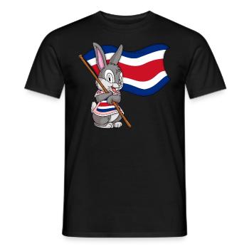 Costa Rica Rabbit - Men's T-Shirt - black - Front - AI Model Male 178 light (178cm)
