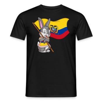 Ecuadorian Rabbit - Men's T-Shirt - black - Front - AI Model Male 178 light (178cm)
