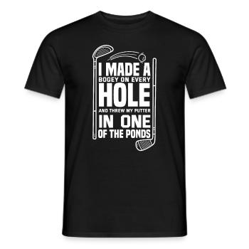 Golf Spruch Golfer Golfspieler - Männer T-Shirt - Schwarz - Vorne - AI Model Male 178 light (178cm)