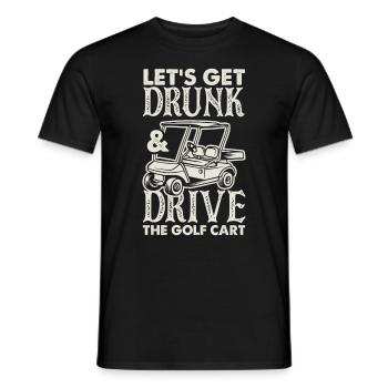 Golf Sports à boire Golf - T-shirt homme - noir - Devant - AI Model Male 178 light (178cm)