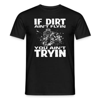 Motocross Children's Motocross Mud - Men's T-Shirt - black - Front - AI Model Male 178 light (178cm)