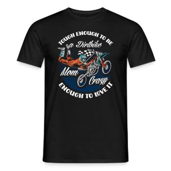Fière maman Motocross Dirt Bike - T-shirt homme - noir - Devant - AI Model Male 178 light (178cm)