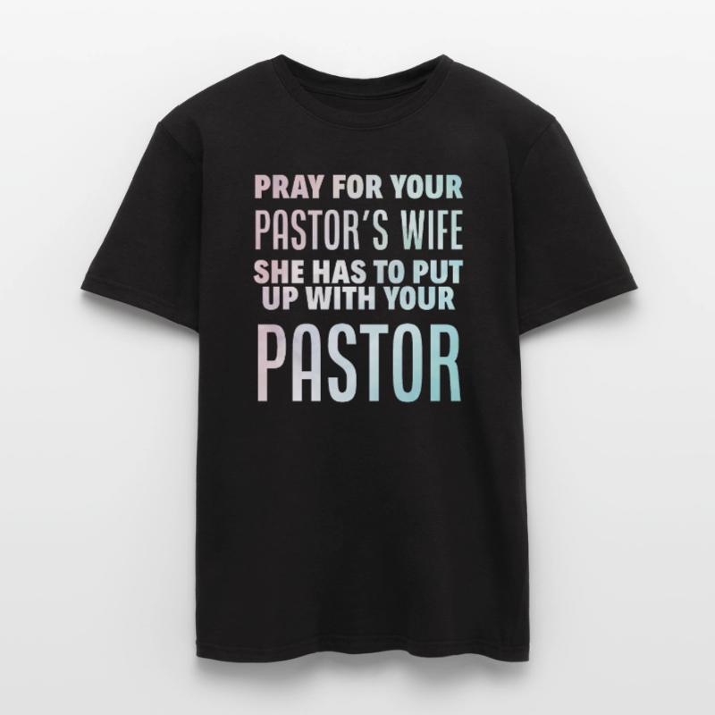 Pasteur Pasteur Prédication Chrétien priant T-shirt homme