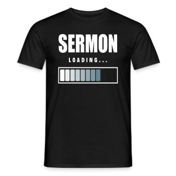Pfarrer Pastor Zeromonie Lädt - Männer T-Shirt - Schwarz - Vorne - AI Model Male 178 light (178cm)