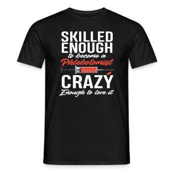 Puncture force - Men's T-Shirt - black - Front - AI Model Male 178 light (178cm)