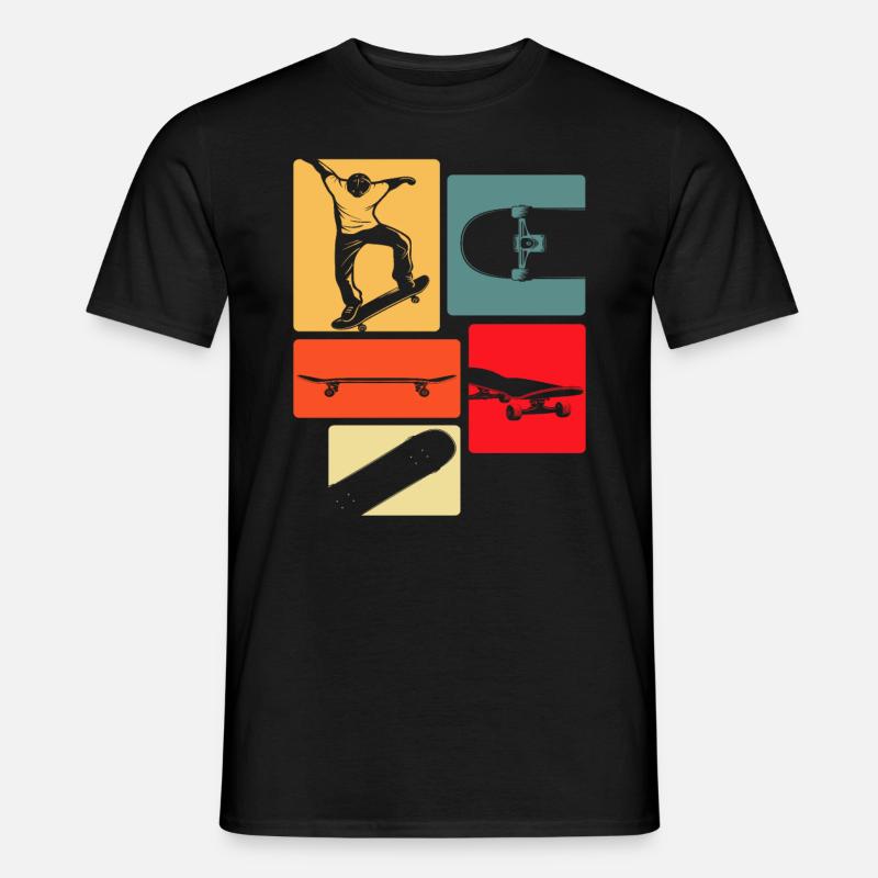 Skateboard Skateboarder Geschenk - Männer T-Shirt - Schwarz