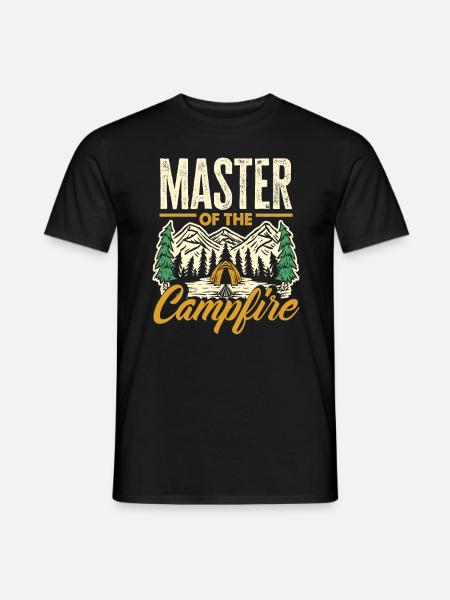Maîtres du Campfire Camping Camper - T-shirt homme - noir