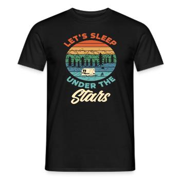 Caravane de vacances Camping-car camping-car - T-shirt homme - noir - Devant - AI Model Male 178 light (178cm)