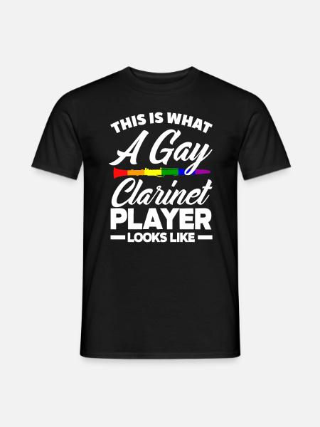 Clarinet Homo Clarinet Player - Men's T-Shirt - black