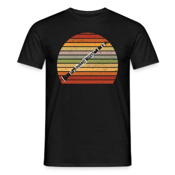 Klarinette - Männer T-Shirt - Schwarz - Vorne - AI Model Male 178 light (178cm)