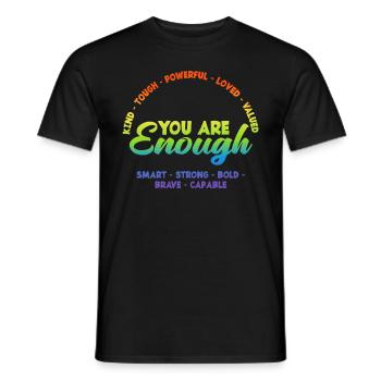 LGBTQ Motivation - T-shirt homme - noir - Devant - AI Model Male 178 light (178cm)