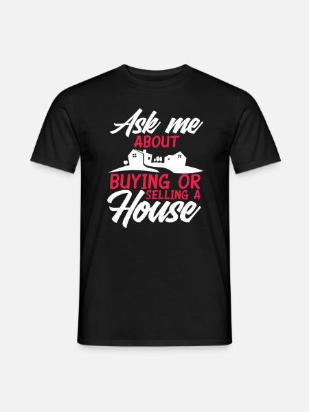 Agent immobilier - T-shirt homme - noir