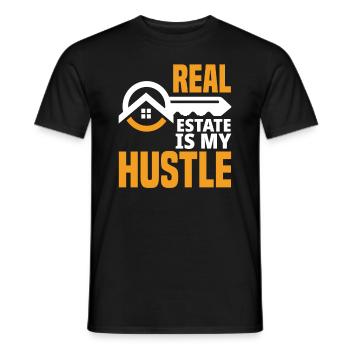 Real Estate Agent Profession Gift - Men's T-Shirt - black - Front - AI Model Male 178 light (178cm)