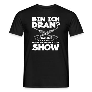 Lustiges Dart Dartspieler Geschenkidee - Männer T-Shirt - Schwarz - Vorne - AI Model Male 178 light (178cm)