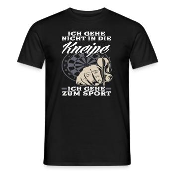 Kneipe Sport Hobby Dart Dartspieler - Männer T-Shirt - Schwarz - Vorne - AI Model Male 178 light (178cm)