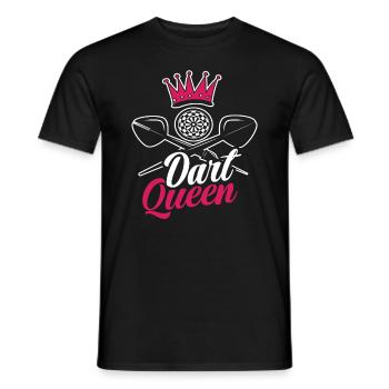 Dart Queen - Männer T-Shirt - Schwarz - Vorne - AI Model Male 178 light (178cm)