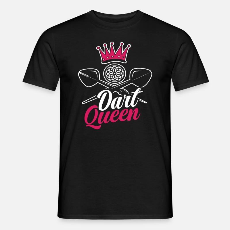 Dart Queen - Männer T-Shirt - Schwarz