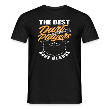 Dart Dartspieler Bart Bartträger - Männer T-Shirt - Schwarz - Vorne - AI Model Male 178 light (178cm)