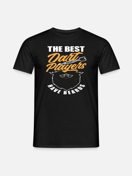 Dart Player Beard Beard Wearer - Men's T-Shirt - black