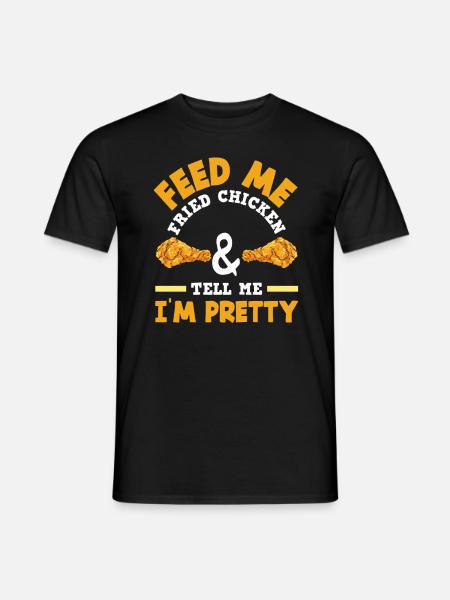 Fried Chicken Chicken Gift - Men's T-Shirt - black