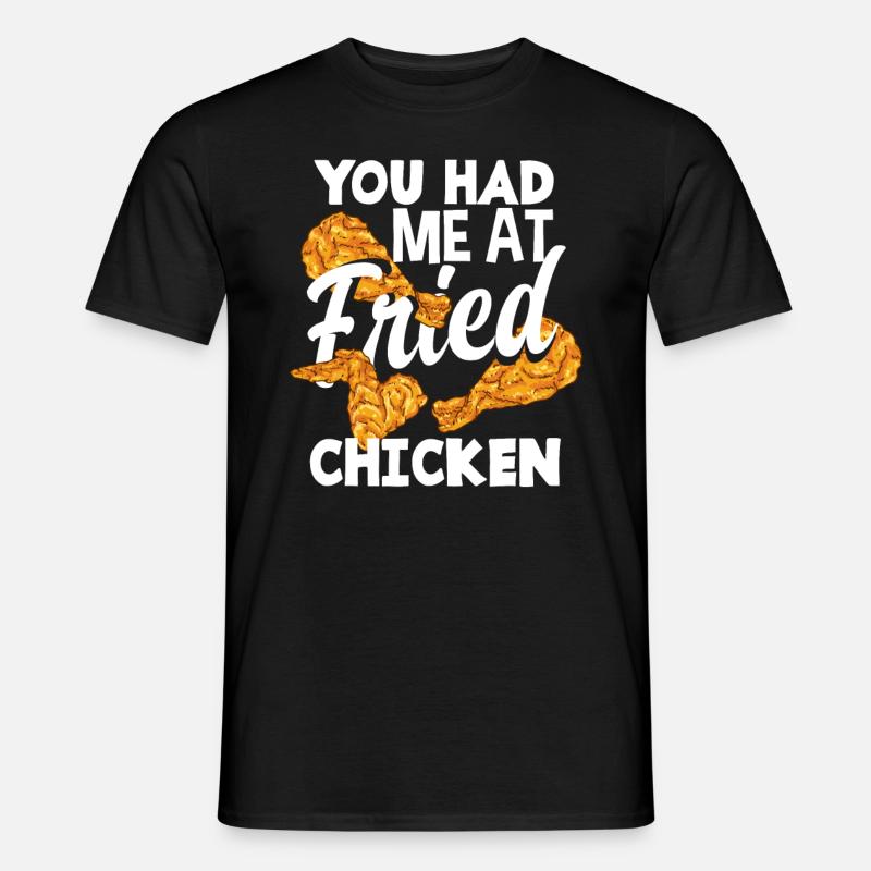 Fried Chicken - Männer T-Shirt - Schwarz