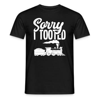 Zugführer Hobby Eisenbahn Geschenk - Männer T-Shirt - Schwarz - Vorne - AI Model Male 178 light (178cm)