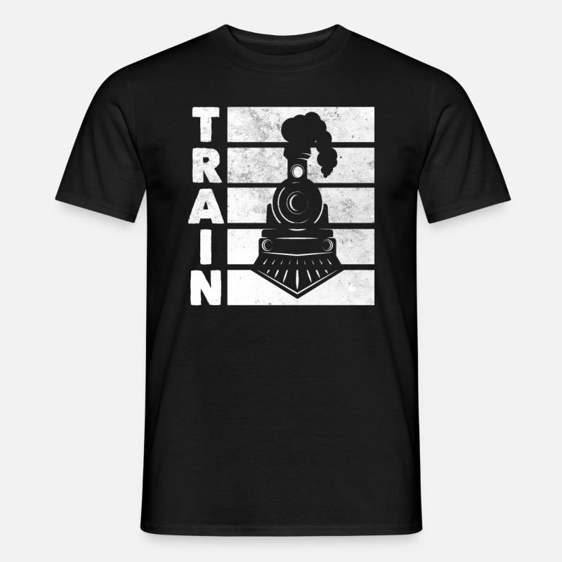 Zug - Männer T-Shirt - Schwarz