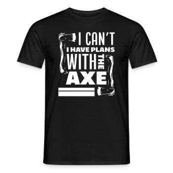 Lustiges Axtwurf Axt Werfen Geschenk - Männer T-Shirt - Schwarz - Vorne - AI Model Male 178 light (178cm)