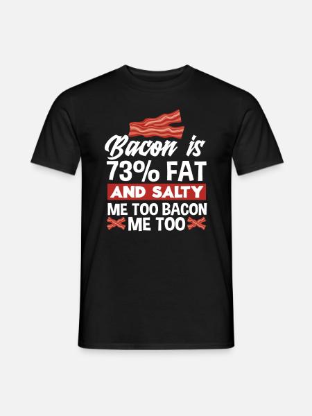 Bacon Bacon Lover Gift - Men's T-Shirt - black