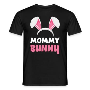 Mommy Bunny Easter Bunny Ears Easter - Men's T-Shirt - black - Front - AI Model Male 178 light (178cm)