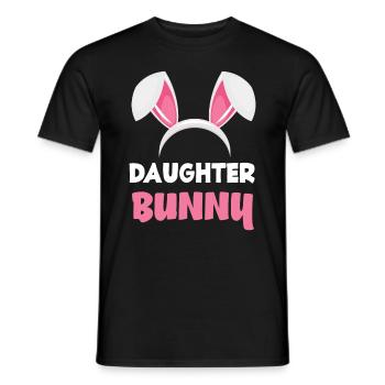 Daughter Bunny Easter Bunny Ears Easter - Men's T-Shirt - black - Front - AI Model Male 178 light (178cm)