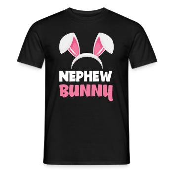 Neveu lapin lapin Pâques oreilles de lapin Pâques - T-shirt homme - noir - Devant - AI Model Male 178 light (178cm)