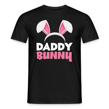 Papa lapin Pâques lapin oreilles Pâques - T-shirt homme - noir - Devant - AI Model Male 178 light (178cm)