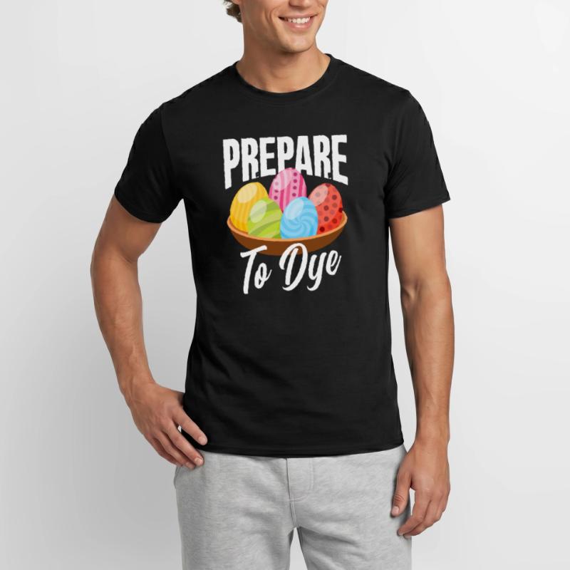 Easter Eggs Coloring Easter Pun Men’s T-shirt