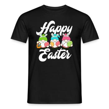 Happy Easter - Men's T-Shirt - black - Front - AI Model Male 178 light (178cm)