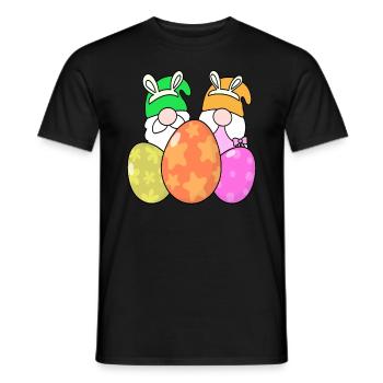 Easter Eggs Easter - Men's T-Shirt - black - Front - AI Model Male 178 light (178cm)