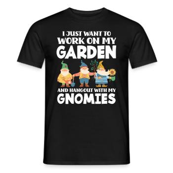 Garten Gärtner Zwerge - Männer T-Shirt - Schwarz - Vorne - AI Model Male 178 light (178cm)