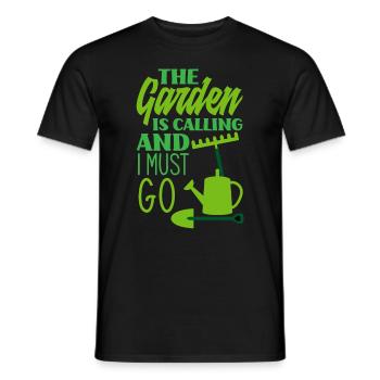 Jardinier de jardin - T-shirt homme - noir - Devant - AI Model Male 178 light (178cm)