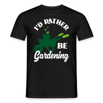 Garten - Männer T-Shirt - Schwarz - Vorne - AI Model Male 178 light (178cm)