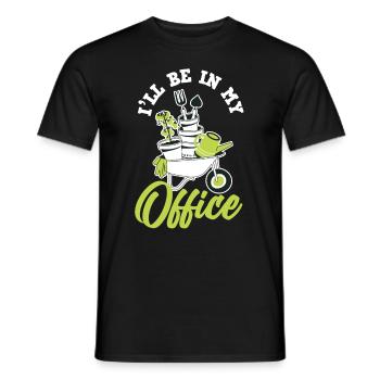 Garten Büro Lustiges Garten - Männer T-Shirt - Schwarz - Vorne - AI Model Male 178 light (178cm)