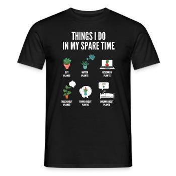 Garten Freizeit Hobby Pflanzen - Männer T-Shirt - Schwarz - Vorne - AI Model Male 178 light (178cm)