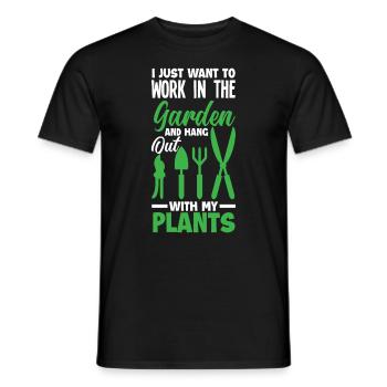 Garten Pflanzen Spruch Gärtner - Männer T-Shirt - Schwarz - Vorne - AI Model Male 178 light (178cm)