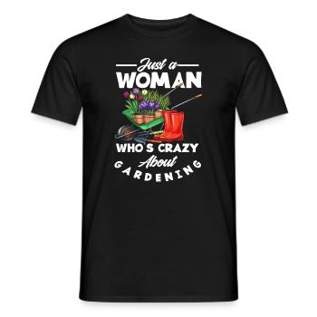Garten Frau Gärtnerin - Männer T-Shirt - Schwarz - Vorne - AI Model Male 178 light (178cm)