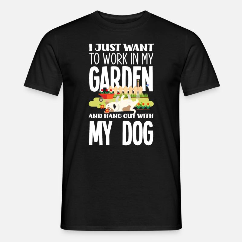 Garten Hunde - Männer T-Shirt - Schwarz