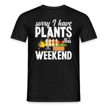 Garten Gartenarbeit Wochenende - Männer T-Shirt - Schwarz - Vorne - AI Model Male 178 light (178cm)